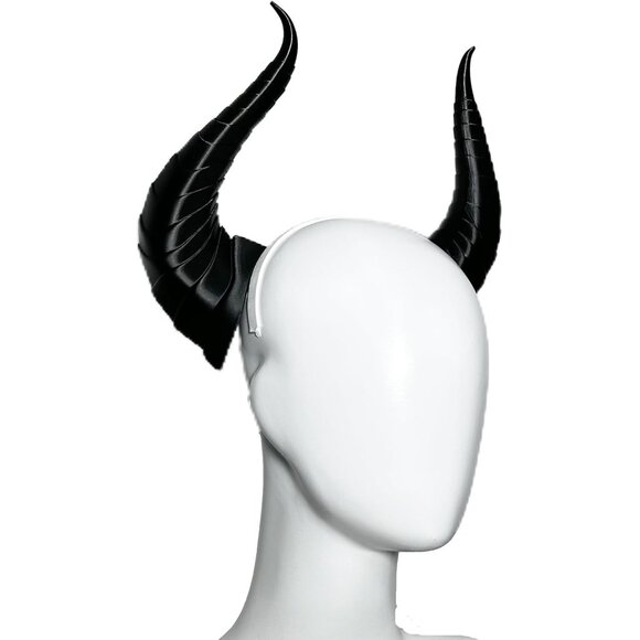 Women Headband with 3D Devil Horns Lightweight Unisex Costume Accessory - Picture 2 of 5